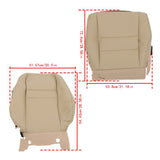 Labwork Front Left Right Bottom Top Seat Cover For 2007-2011 Honda CRV CR-V Tan