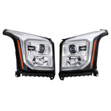 Labwork RH+LH [Halogen] Projector Headlights For GMC Yukon 2015-2017 W/LED DRL