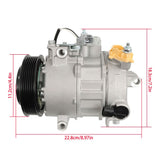 Labwork A/C Compressor w/Clutch 2015-2021 For Dodge Challenger 5.7L 68158259AD