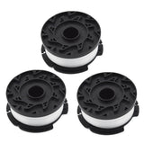 For BLACK+DECKER AF-100-3ZP 3 Pack GH600 30ft 0.065" Replacement Trimmer Spools