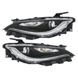 Labwork Left+Right Headlight For Chrysler 200 2015-2017 Halogen W/LED DRL Pair