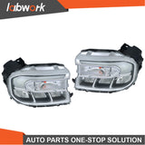 Labwork LED Headlight Chrome W/LED DRL For 22-24 Ford Maverick Lariat Left+Right