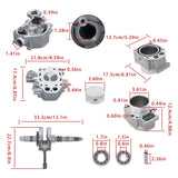 2009-24 For Honda TRX420 TRX500 SXS500M 12200-HP7-A01 Cylinder Head Rebuild Kit