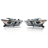 Labwork Driver&Passenger Headlights For 2016-2018 Nissan Maxima LED Chrome Clear