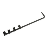 Heavy Duty Steel Black 30" Straight Mud Flap Hanger Semi Truck - Pair