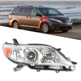 Labwork Right Side Headlight For 2011-2020 Toyota Sienna Halogen Chrome Housing