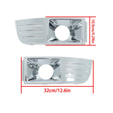 Chrome Fog Light Trims Covers Lamps Front Left & Right For Ford Flex 2009-2012