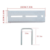 4Pcs 8" Galvanized Swivel Top Bunk Bracket Kit W/ Hardware For 2x3 Boat Trailer