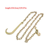 2Pack 5/16 x 10 FT Grade 70 Tow Chain 15" Mini J Hook Recovery Wrecker Axle