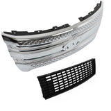Labwork Front Upper Bumper Grille Assembly Chrome For 2011-2015 Ford Explorer