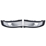 Labwork Fog Light Cover Silver Set For 2013-2019 Ford Flex Passenger+Driver side