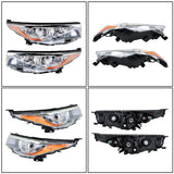 Labwork Pair Outer+Inner Taillights&Headlights For Toyota Highlander 2014-2016