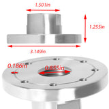3-Inch Face Plate Woodworking Lathe Faceplate Steel For 1" x 8 Tpi Spindle