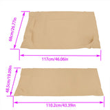 Brown (Bottom And Backrest) Front Seat Cover For Golf Cart Club Car Precedent
