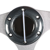 Carbon Fiber Steering Wheel+Score Card Holde For Yamaha EZGO Club Car Golf Cart