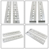 Labwork 60''x12'' 6500Lbs 1 Pair Aluminum Ramps Car Trailer Truck Ramps Hook End
