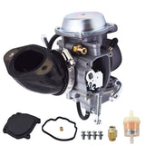 Carburetor & Intake Boot Manifold for Polaris Hawkeye 300 Magnum 425 Worker 500