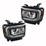 Labwork Right+Left HID Headlights For GMC Sierra 1500 2016-2018 W/o Ballast+Blub