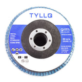 4-1/2In X 7/8In Premium Zirconia Flap Disc Sanding Grinding 40 Grit 10 Pack New