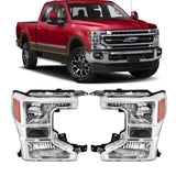 Labwork LH+RH Halogen Headlights For Ford F250 F350 Super Duty 2020-2022 Chrome