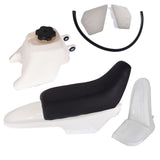 Fits For Yamaha PW50 PY50 PW 50 50cc white Plastic Fender Body Seat Gas Tank Kit