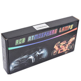 For Davidson 12pcs Motorcycle ATV RGB LED Neon Under Glow Light Strip new