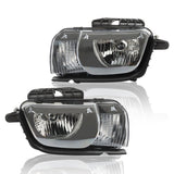 Labwork Left+Right Headlight For 2010-2013 Chevy Camaro Halogen Black Housing