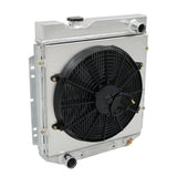 Labwork 3 Row Aluminum Radiator+Shroud Fan Relay For 1960-65 Ford Falcon Mustang