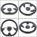 carbon fiber Steering Wheel+Score Card Holder For Ezgo and Yamaha Golf Cart