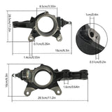 Labwork Front LH & RH Steering Knuckle 02-06 For Honda for CR-V l4 2.4L 698-041