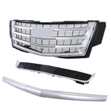 Labwork Front Bumper Grille With Hood Molding+Lower Face Bar For 15-20 Escalade