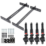 New 4 Retractable Seat Belts & Bracket For EZGO/Yamaha/Golf Club Car passenger