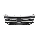 Labwork Front Upper Black Grill For Honda Odyssey 2011-2013 Chrome Molding Trim