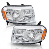 Labwork Left+Right Halogen Headlights Assembly For Honda Pilot 2009-2011 Chrome