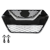 Labwork Front Bumper Grille Chrome+Black For Nissan Maxima 2016-2017 Plastic