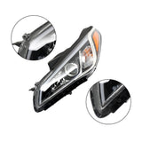 Labwork Right Side Headlight For 2015-2017 Hyundai Sonata Assembly Chrome Clear