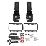 36L Aluminum Side Case Hard Saddlebags Motorcycle Tour Trunk & Mounting Bracket