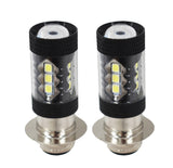2 Pcs H6 80W LED Super White Head Light Bulbs For Honda TRX 250 300 400 450 700
