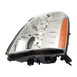 Labwork Left Headlight Assembly For Cadillac Escalade 2007-2014 HID Chrome Bezel