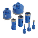 8-Pcs M14 Diamond Hole Saw Set 6-68mm for Tile, Porcelain, Marble, Granite