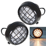 For 1987-2005 2006 Yamaha Banshee Lens Bulbs Lights Grills Warrior 2x Headlights