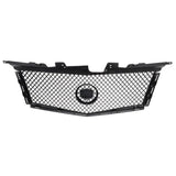 Labwork Front Bumper Upper Grille Mesh For Cadillac CTS 2008-2013 Gloss Black