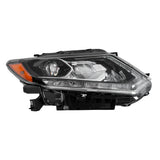Labwork Right Headlight For 2014-16 Nissan Rogue LED Chrome Clear Passenger Side