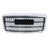 Labwork Front Upper Grille For 2015-2019 GMC Sierra 2500HD 3500HD Denali Chrome