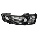 Labwork Front Grill For Nissan Navara Frontier D40 2005-2008 Gloss Black Grill
