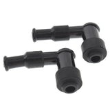 2×Spark Plug Boot Cap Cover Resistor For LB05F 90 Degree ATV Motorcycle Snow
