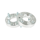 Wheel Spacers 1" 4x101.6mm Hub Bore 62mm Thread Size 1/2"x20 Silver X2