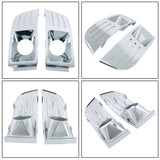 Chrome Fog Light Trims Covers Lamps Front Left & Right For Ford Flex 2009-2012