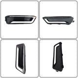 Labwork Left+Right Black Bumper Fog Lights Cover For Chevrolet Impala 2014-2020