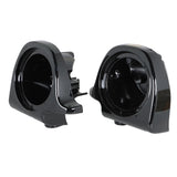 For Touring Road King Glide 1994-2013 Lower Fairing Vented Speaker Pods Box 6.5"